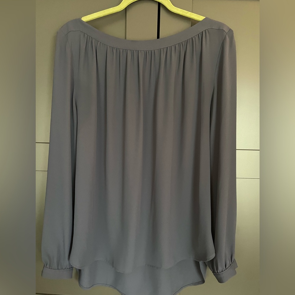 LOFT Purple-ish Gray Women's Blouse